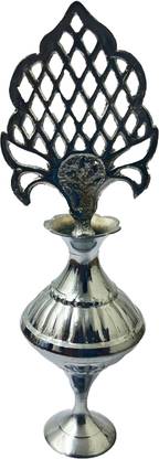 Quickcollection Presents Surme Dani For Surma Kajal Powder Storing Crafted Eyeliner Pot Decorative Showpiece  -  15 cm