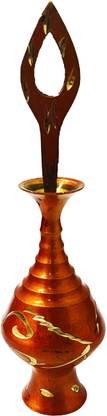Quickcollection Presents Surme Dani For Surma Kajal Powder Storing Crafted Eyeliner Pot Decorative Showpiece  -  16 cm