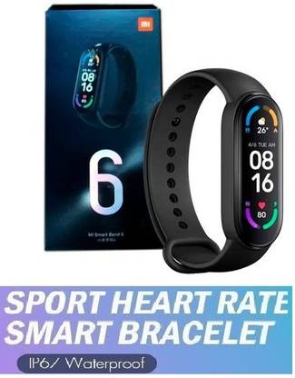 Bymaya LM168/ (M6) ADVANCE MULTI FACES SLEEP TRACKER SMART BAND BLACK(PACK OF 1)