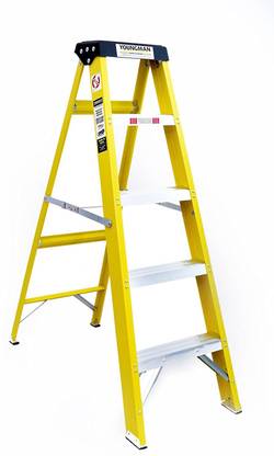 YOUNGMAN ALUMINIUM LADDER 4 STEP FOR HOME FRP Ladder