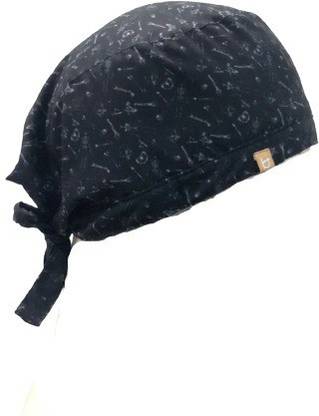 febris Bony Black Spark Scrub Cap Surgical Head Cap