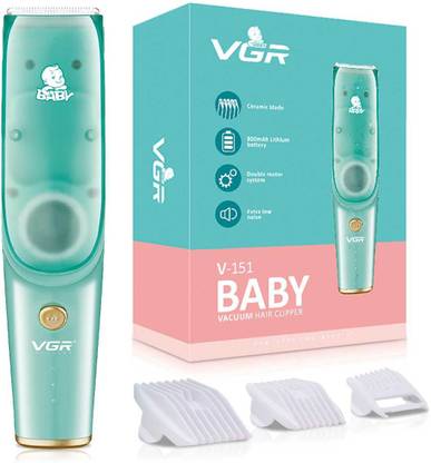 VGR V-151 Baby Vacuum Hair Clipper Trimmer 120 min  Runtime 7 Length Settings