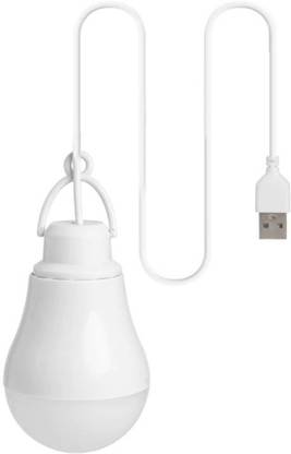 PickFul USB Powered 5W LED Wire Bulb(Connect with Laptop, PC, Power Bank, USB Adapter) Set of 1 5W USB WIRE LED Bulb for Study & Work(White Light) Led Light