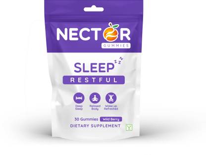 Nector Melatonin Sleep Restful Gummies For Sleep Well & Reduced Stress
