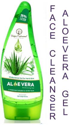 UNIQUE PROFESSIONAL FACE CLEANSER ALOEVERA GEL 125 GM SET OF 1 Face Wash