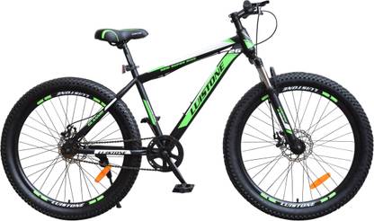 T-LUISTONE Semi Cycle for Men with Dual Disc Brake, Front Suspension 26 T (inch) Fat Tyre Cycle