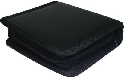 Techvik PU Leather CD DVD Carry Bag/ Case / Folder / Pouch For 40 CD/DVDs