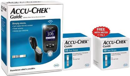 ACCU-CHEK Guide Meter with 20 Test Strips Glucometer
