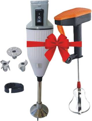 kichanrani 350 W grey and white Chopper, Electric Whisk, Hand Blender