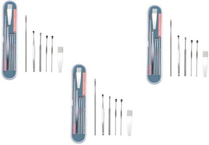 केकेक Ear Cleaning Tools kit Stick Set Spring Curette Earwax Remover (Set of 18)