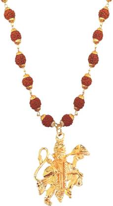 GIACOMO Flying Hanuman Bajrang Bali Gold-plated Beads Alloy, Brass Pendant