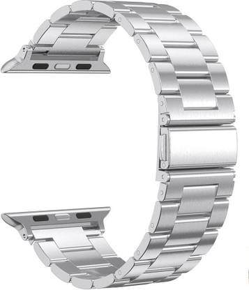 nanna 42-44 MM luxary chain Strap for iWatch Series 7/6/5/4/3/2/1 SILVER Smart Watch Strap