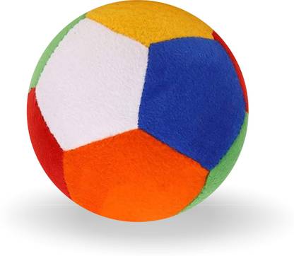 AMMA SOFT TOY BALL FOR KIDS / BOYS / GIRLS WITH RATTLE SOUND  - 12 cm