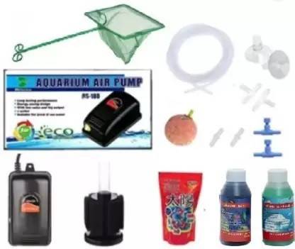 Kapoor Enterprise aquarium starter kit Complete Set (16 Pieces) Aquarium Tool