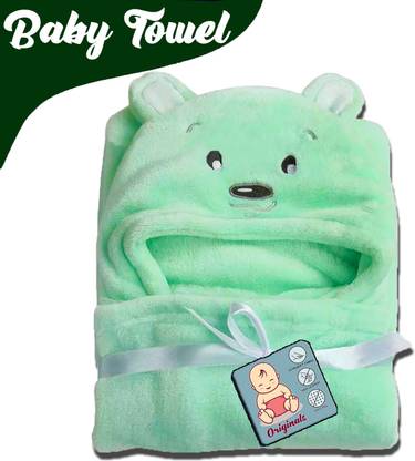 Pandaoriginals Green Free Size Bath Robe