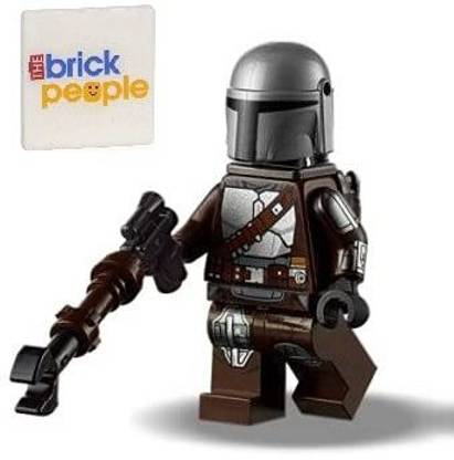 LEGO Star Wars: Mando Minifig with Silver Beskar Armor Din Djarin The Mandalorian