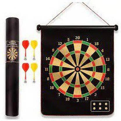 HHS SPORTS Double faced Protable Magnetic Dart Board with Magnetic Darts 30 cm Dart Board