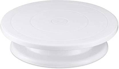 SWIISH Rotating Cake Turntable Turns Smoothly Revolving Cake Stand for Decoration White Full Cake Maker Cake Maker