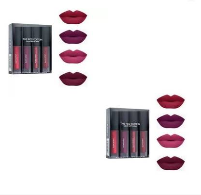 Jollity Sensational Beauty Liquid Matte Set Of 4 Lipsticks (Pack Of 2)