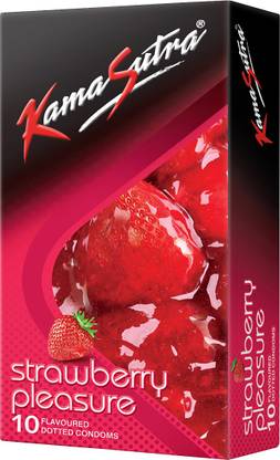 Kamasutra Strawberry Pleasure Flavoured for Men Condom