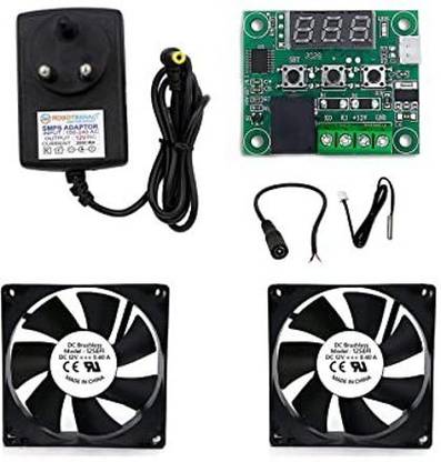 samest combo of w 1209+12v 2 a dc adaptrer+3 inch 2 fan+female cnnector rs1 Electronic Components Electronic Hobby Kit