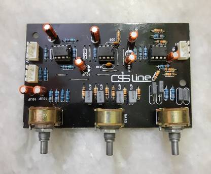 ai wok Ds Line Tripal ic 4558 High Quality Bass Treble Board For Amplifier Sound Recorder and Sound Circuit Electronic Hobby Kit