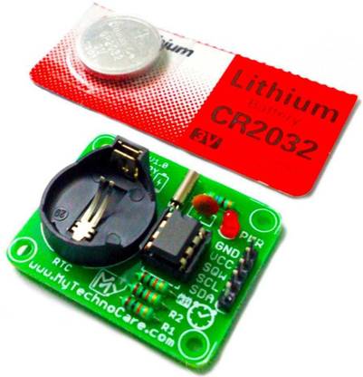 SSV CARE DS1307 Real Time Clock RTC Module Kit With 8-Pin DIP IC & Battery Backup| I2C Micro Controller Board Electronic Hobby Kit