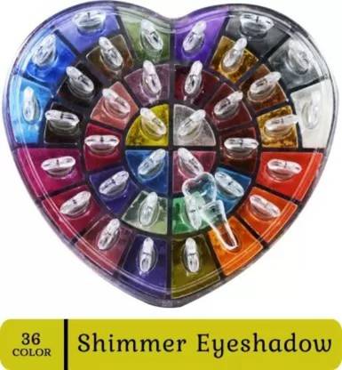 VBA 36 Color Bright Colors Matte Shimmer High Pigment Eyeshadow 46 g