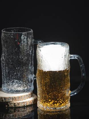 Goodhomes (Pack of 2) YJZB-5706-1-2P Glass Set Beer Mug