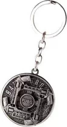 GiftinGazebo PUBG-PlayerUnknown's Battlegrounds Gun Rotating Spinning Silver Keychain Key Chain