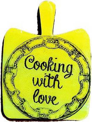 Artistry the indian way Hand-Painted Fridge Magnet/Chopping Board Fridge Magnet/Wooden Fridge Magnet Pack of 1