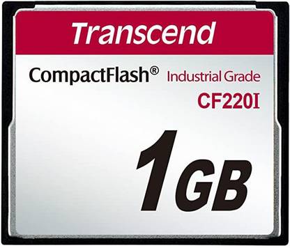 Transcend TS1GCF220I CF220I - TS1GCF220I 1 GB Compact Flash Class 10 56 MB/s  Memory Card Compatible with Camera, Computer, Gaming Console