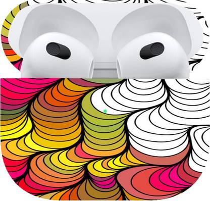 Mclaxa 2D to 3D Art Skin For Apple Airbuds 3, Apple Airbuds 3 Type-1 Mobile Skin