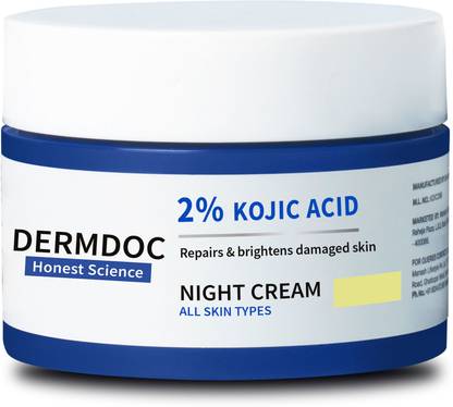 DermDoc Damage Recovery Night Cream with 2% Kojic Acid