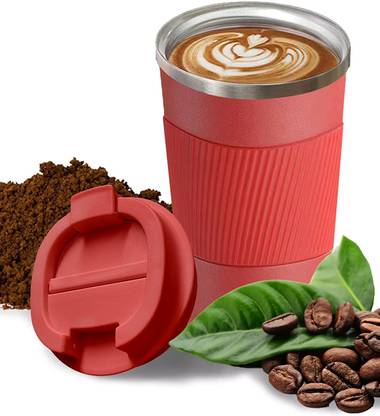 Home Brilliant Coffee Tumbler Insulated For Hot & Cold Drinks With Leak Proof Sipper Lock Lid Stainless Steel Coffee Mug