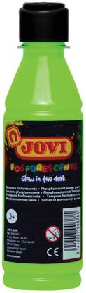 Jovi 250ml Green Fosforescent Tempera Poster Paint Glow in the Dark