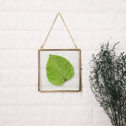 Spaziomaker Wall Metal Photo Frame 6 x 6 inch Home Decor Glass & Metal Hanging Picture Frame for Wall Decoration