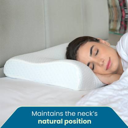 Sleepsia Orthopedic Cervical Pillow for Shoulder and Neck Pain Support, Side Sleepers Memory Foam Solid Orthopaedic Pillow Pack of 1