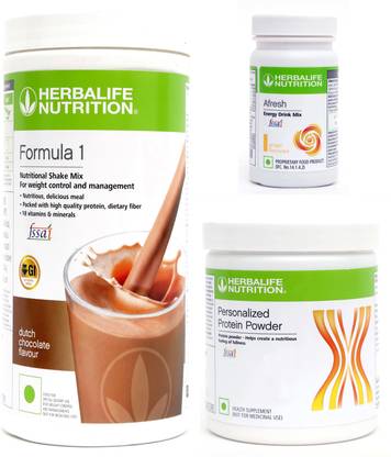Herbalife Nutrition FORMULA1 CHOCOLATE 500 G PROTIEN 200 G AFRESH ENERGY DRINK GINGER 50 G Protein Shake