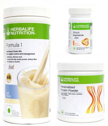 Herbalife Nutrition FORMULA1 KULFI 500 G PROTIEN 200 G AFRESH ENERGY DRINK PEACH 50 G Whey Protein