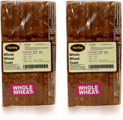 Hariom Whole Wheat Toast |Perfect For Anytime Snack |With Tea |Healthy & Hygenic Whole Wheat flavored Milk Rusk