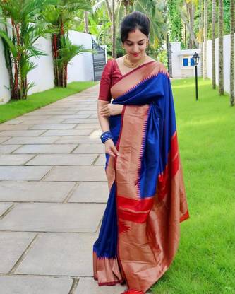 Woven Banarasi Cotton Silk Saree