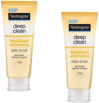 NEUTROGENA DEEP CLEAN BLACKHEAD ELIMINATING DAILY SCRUB EACH 100G of 2 Scrub