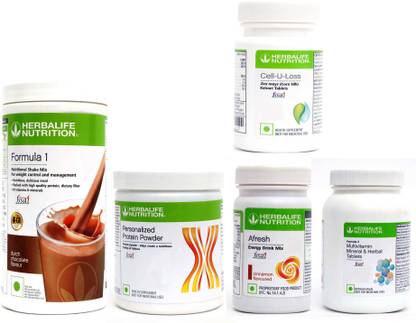 Herbalife Nutrition FORMULA1 CHOCOLATE +CINNAMON+PROTEIN 200 GRAM + CELL U LOSS + MULTIVITAMIN Nutrition Drink