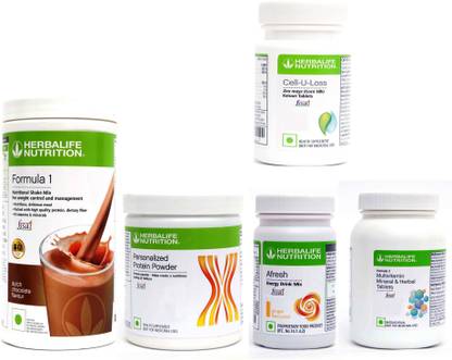 Herbalife Nutrition FORMULA1 CHOCOLATE +GINGER +PROTEIN 200 GRAM + CELL U LOSS + MULTIVITAMIN Nutrition Drink
