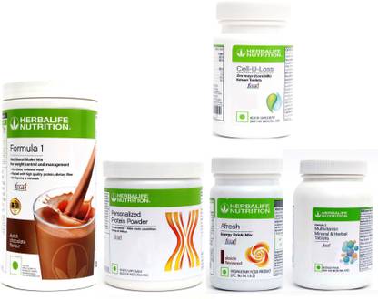 Herbalife Nutrition FORMULA1 CHOCOLATE +ELAICHI +PROTEIN 200 GRAM + CELL U LOSS + MULTIVITAMIN Nutrition Drink