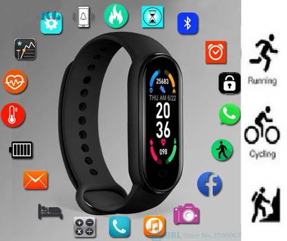 Y2H Enterprises SW112/ M5 PLUS FITNESS TRACKER MULTI FACES ACTIVITY TRACKER SMART BAND BLACK