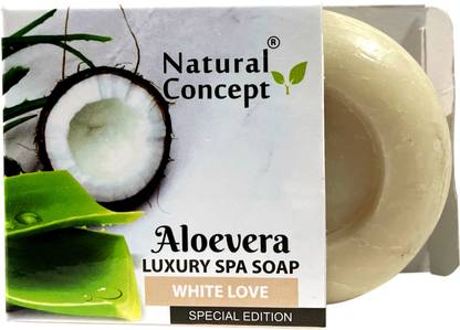 NATURAL CONCEPT Aloevera Soap 100g pack of 5 (Vegan,5.5 pH ,Removes Skin Impurities)