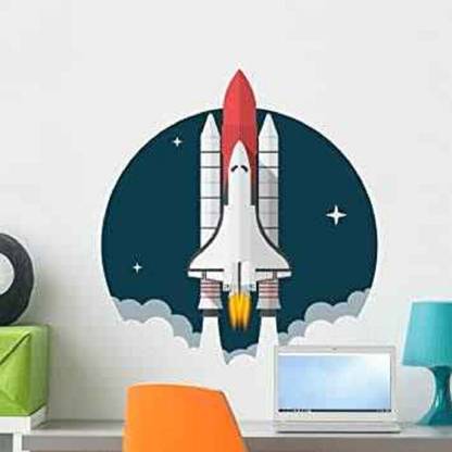 sticker bazzar 54 cm rocket launch Removable Sticker