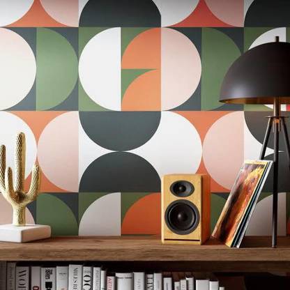 sticker bazzar 54 cm semi circle wallpaper Removable Sticker